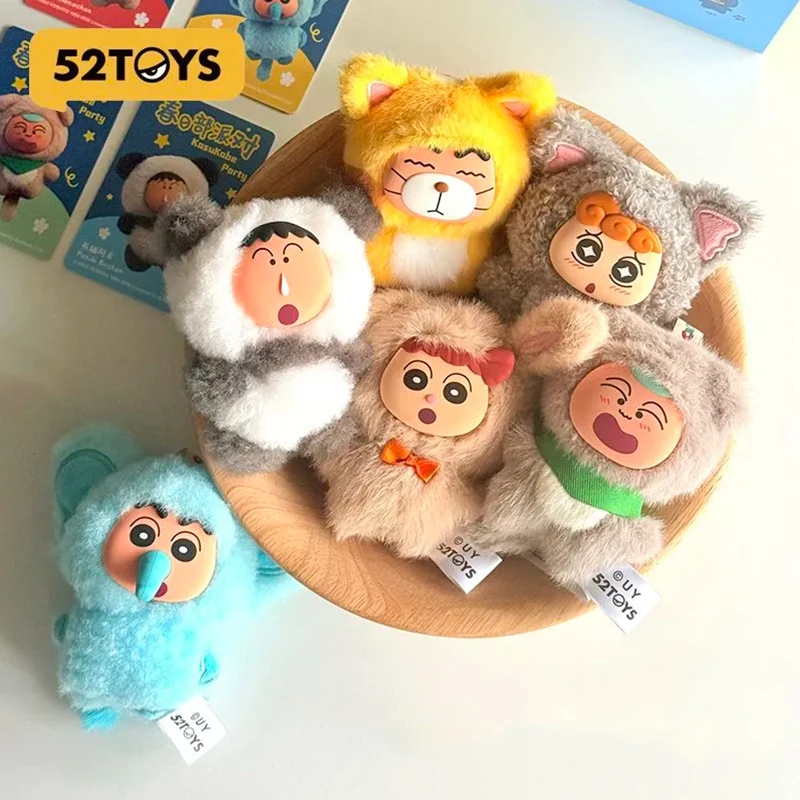 

52TOYS Blind Box Crayon Shinchan Kasukabe Party Pendant Collectible Trendy Toy Bag Decoration Desk Ornament Surprise Gift