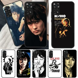 Viktor Tsoi Case For Xiaomi Redmi Note 11 Pro 8 9 11S 10S 9S Note 10 Pro Cover For Redmi 10 10C 9A 9C