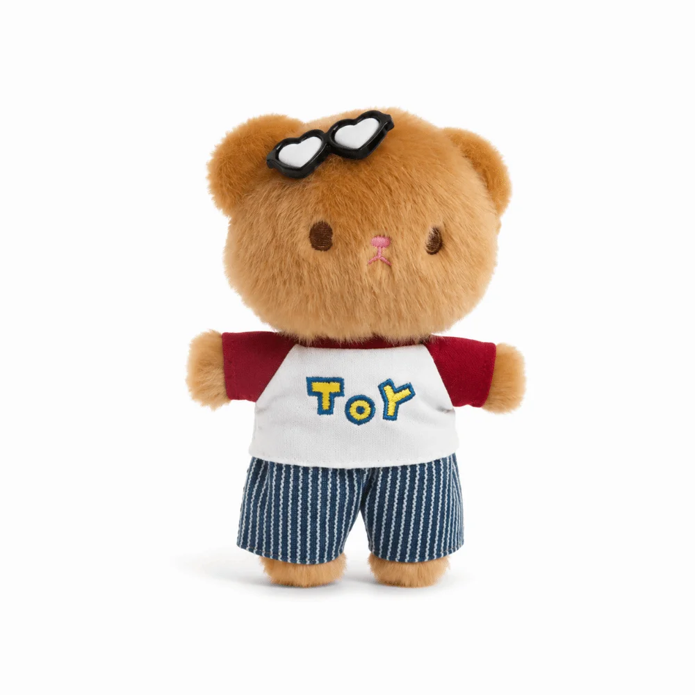 Cute Multicolor Cartoon Bear Keychain PP Cotton Harry Bear Key Ring Pendants Bag Ornament Bag Accessory
