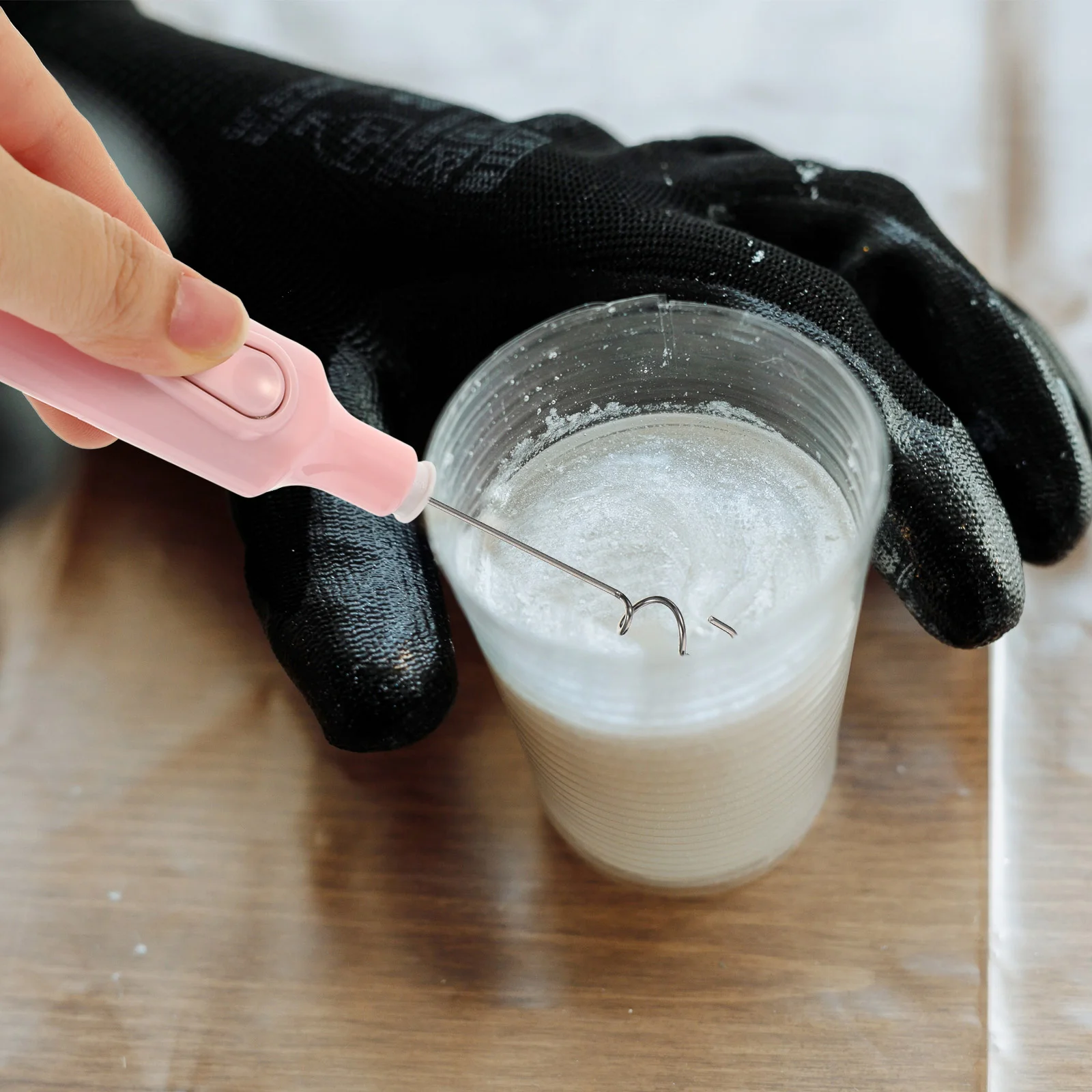 Tinta guache pintura mistura estudante liquidificador misturador elétrico plástico mão pigmento ferramenta de mistura tintas