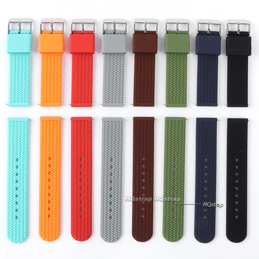 18mm 20mm 22mm 24mm Silikon Uhrenarmband Handgelenk Armband Schnellverschluss Gummi Uhrenarmband für Seiko Uhr Ersatzarmband – Detail 6