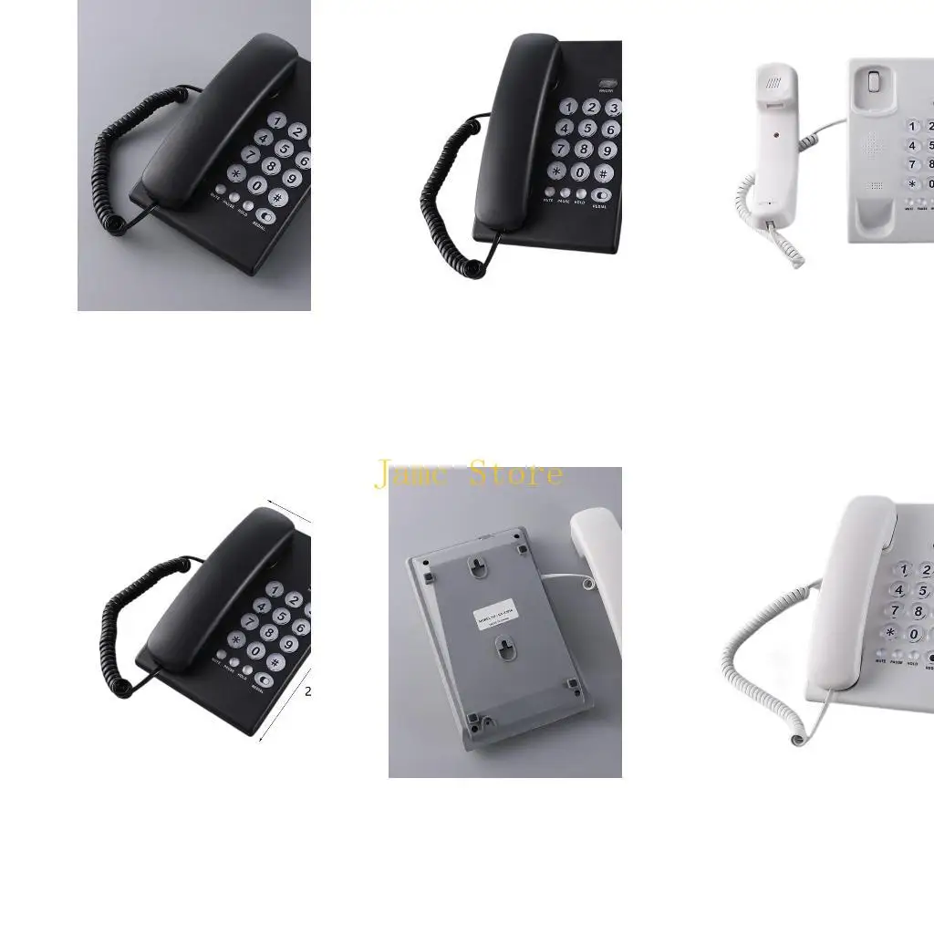 LX0B Corded Landline Telephone Desk House Phone with Large Buttons Home Phone Corded