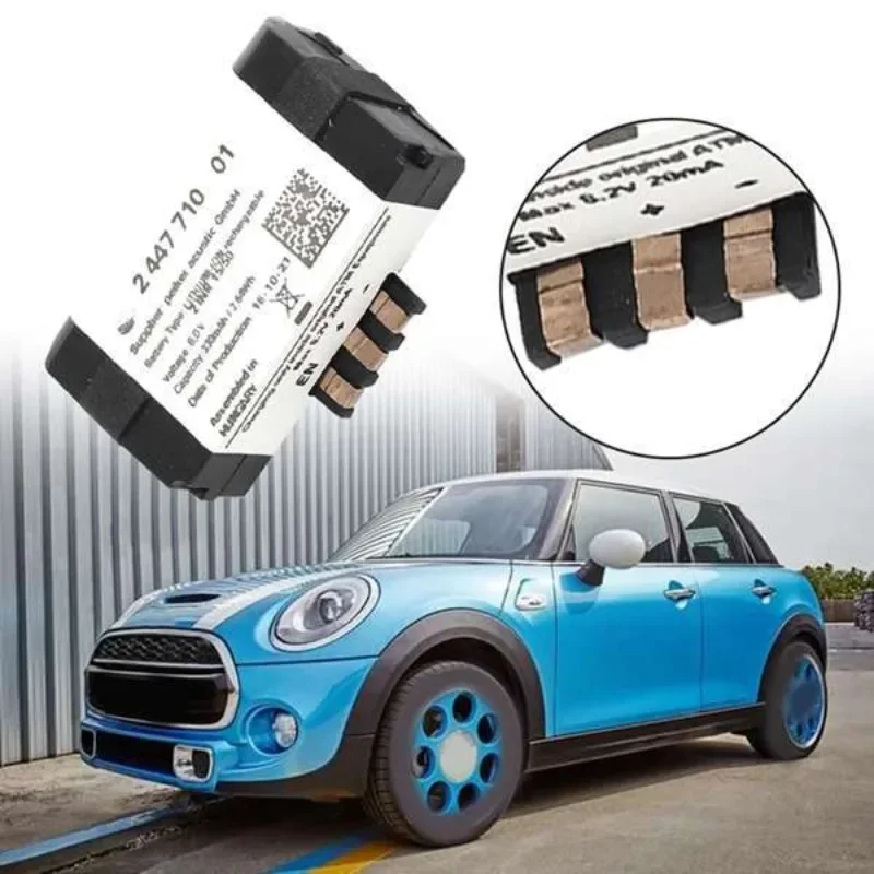 84102447710 2447710 8V 330mAh 2.64Wh بطارية الطوارئ لسيارة SOS لسيارات BMW F20 F21 F22 F40 F87 F82 F83 G30 F90 ل Cullinan RR31 #5