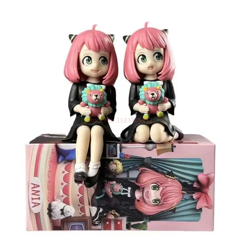 Anime espion × famille mignon fille Anya figurines expérience 007 modèle Kawaii tueur enfants jouets cadeau d'anniversaire voiture ornement en boîte