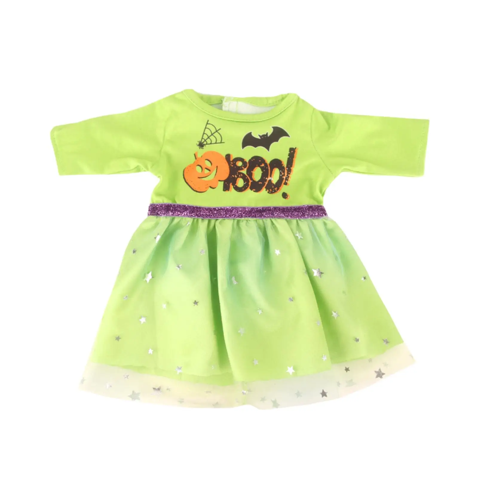 18 Inch Doll Halloween Costume Fabric Party Dress Outfit Clothes for Girls Doll Set with Hat Accessory