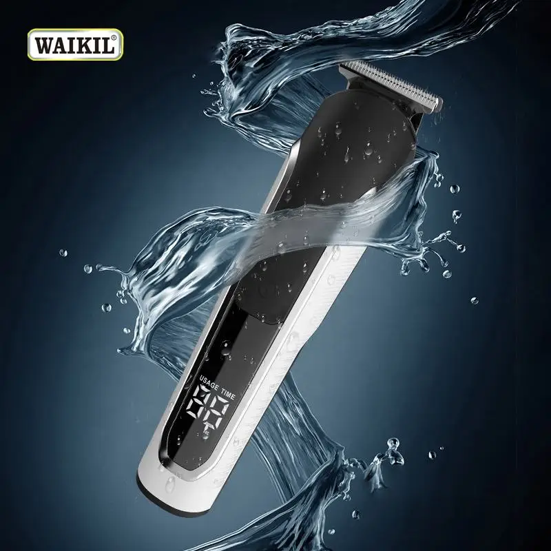 Машинка для стрижки волос 6 в 1 с USB-зарядкой и цифровым дисплеем