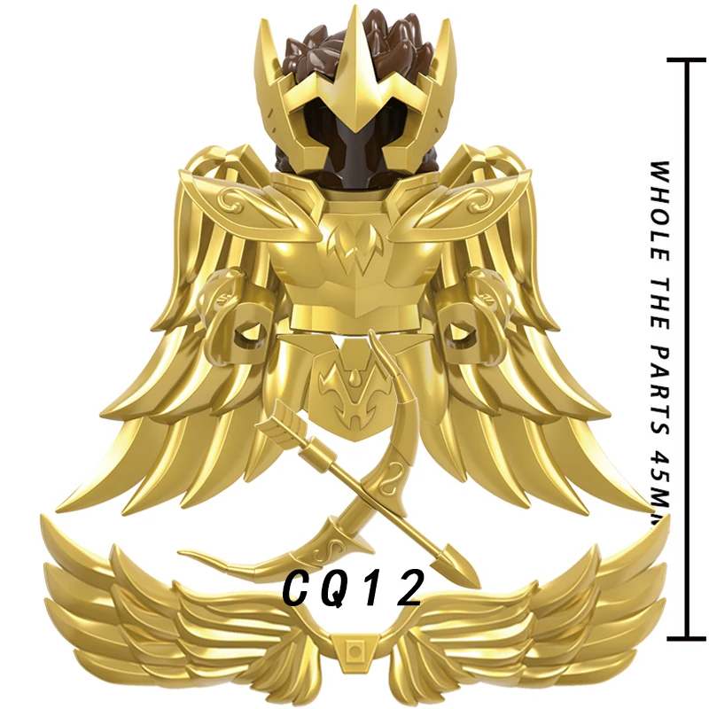 Briques de construction Golden Douze Saints Armor pour enfants, Anime Rick Mini, figurine d'action, accessoires Moc, jouets pour enfants, CQ17, CQ22, CQ11