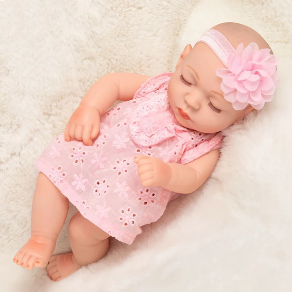 cute  reborn dolls baby doll child  simulated  12 inch soft body cloth for girls christmas toys gift sleeping action figure