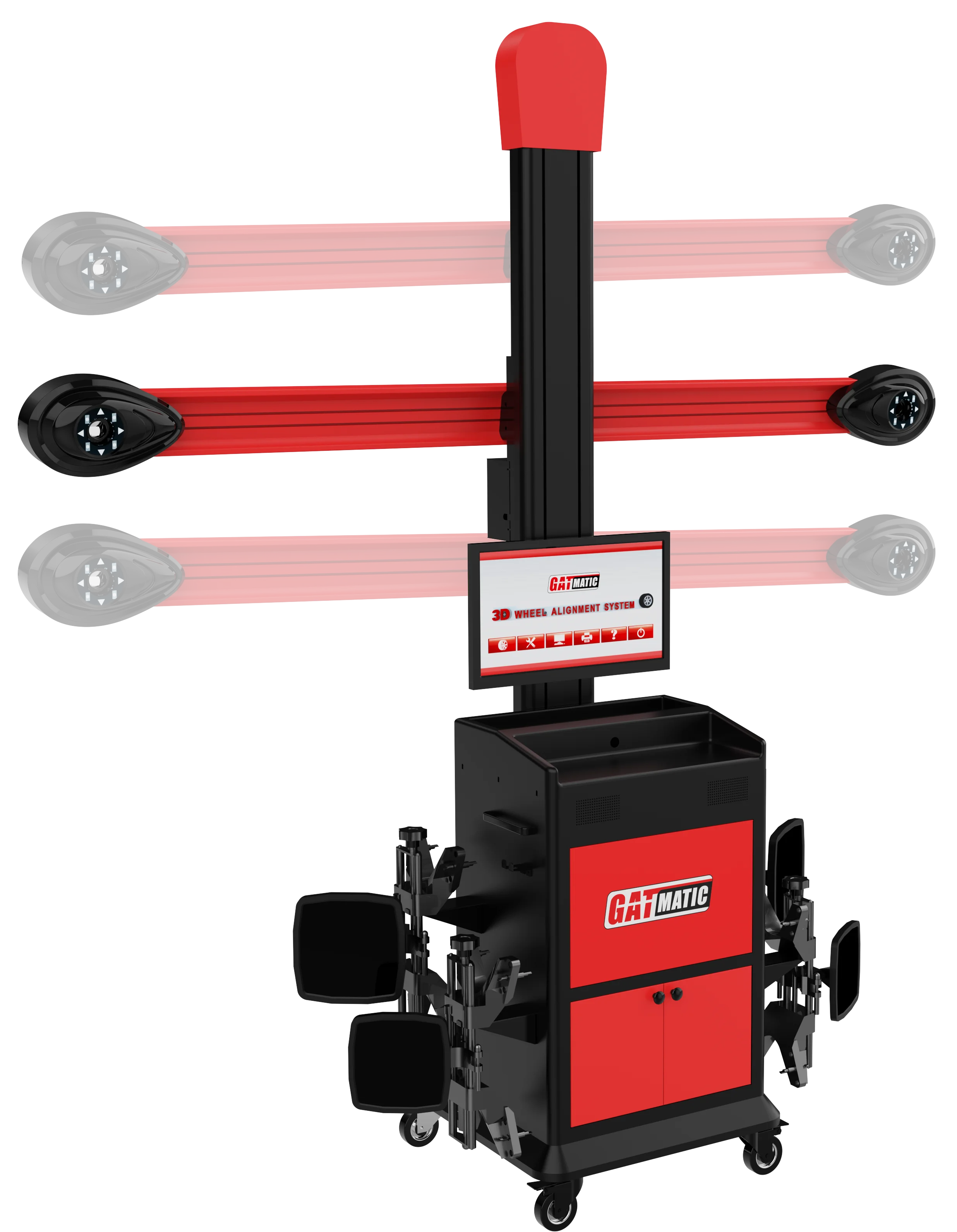 GA-600 Automatic 3D Wheel Alignment Machine 27 Inch LCD 5MP Four Camera System CE Certified Professional Auto Repair