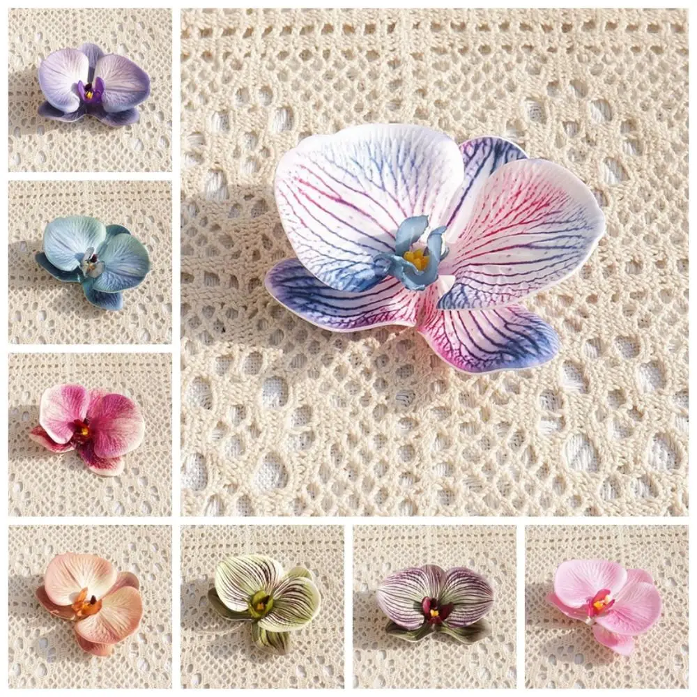 DIY Jewelry Making Craft Simulated Flower Handmade Accessories Hairpin Butterfly Orchid Flower Decoration Headdress Women