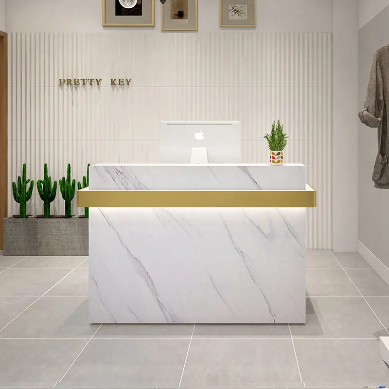 Hotel Office Reception Counter Front Desk Salon Re...