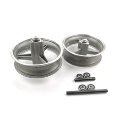 110/50-6.5 Rear Wheel 90/65-6.5 Front Wheel Hub 6.5 Inch Alloy Rims Fits 47cc 49cc Mini Dirt Bike E Scooter Mini Moto