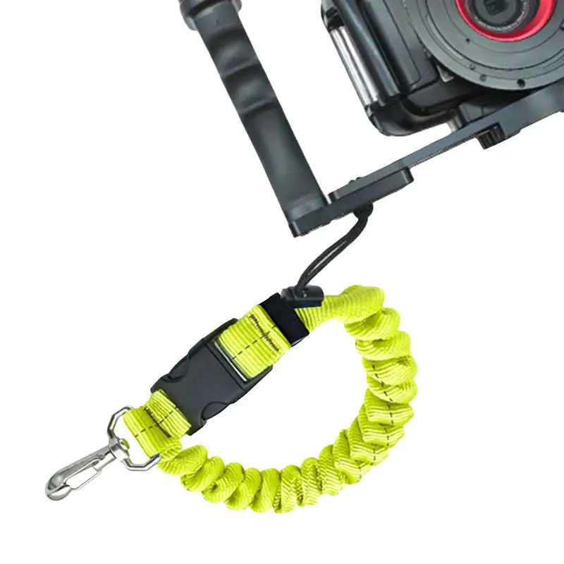 Scuba Retractable Lanyard Anti-Loose Dive Wrist Strap With Quick Release Buckle Retractable Hand Lanyard Camera Lanyard For