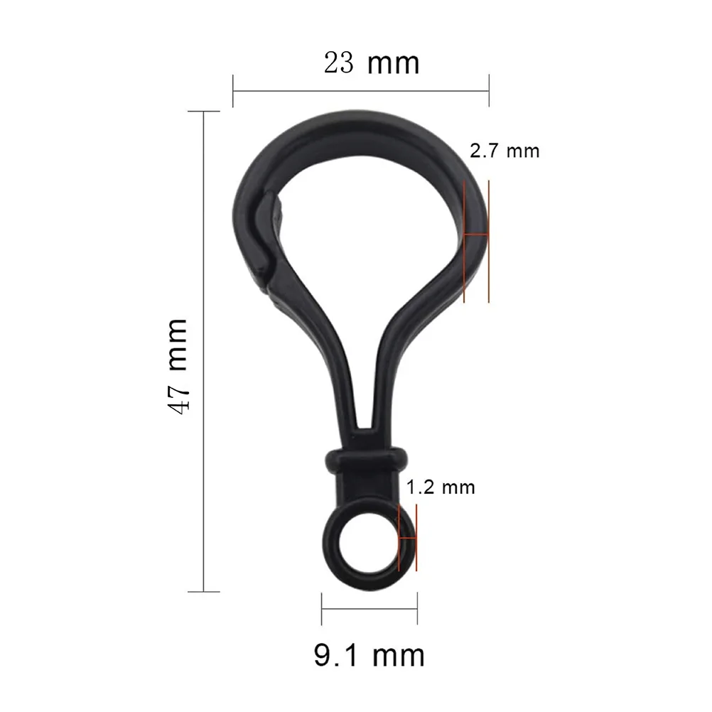 

200 Pcs Acrylic Lobster Buckle Clip with Clasp Claw Clasps Lanyard Medium Hook for Jewelry Clips