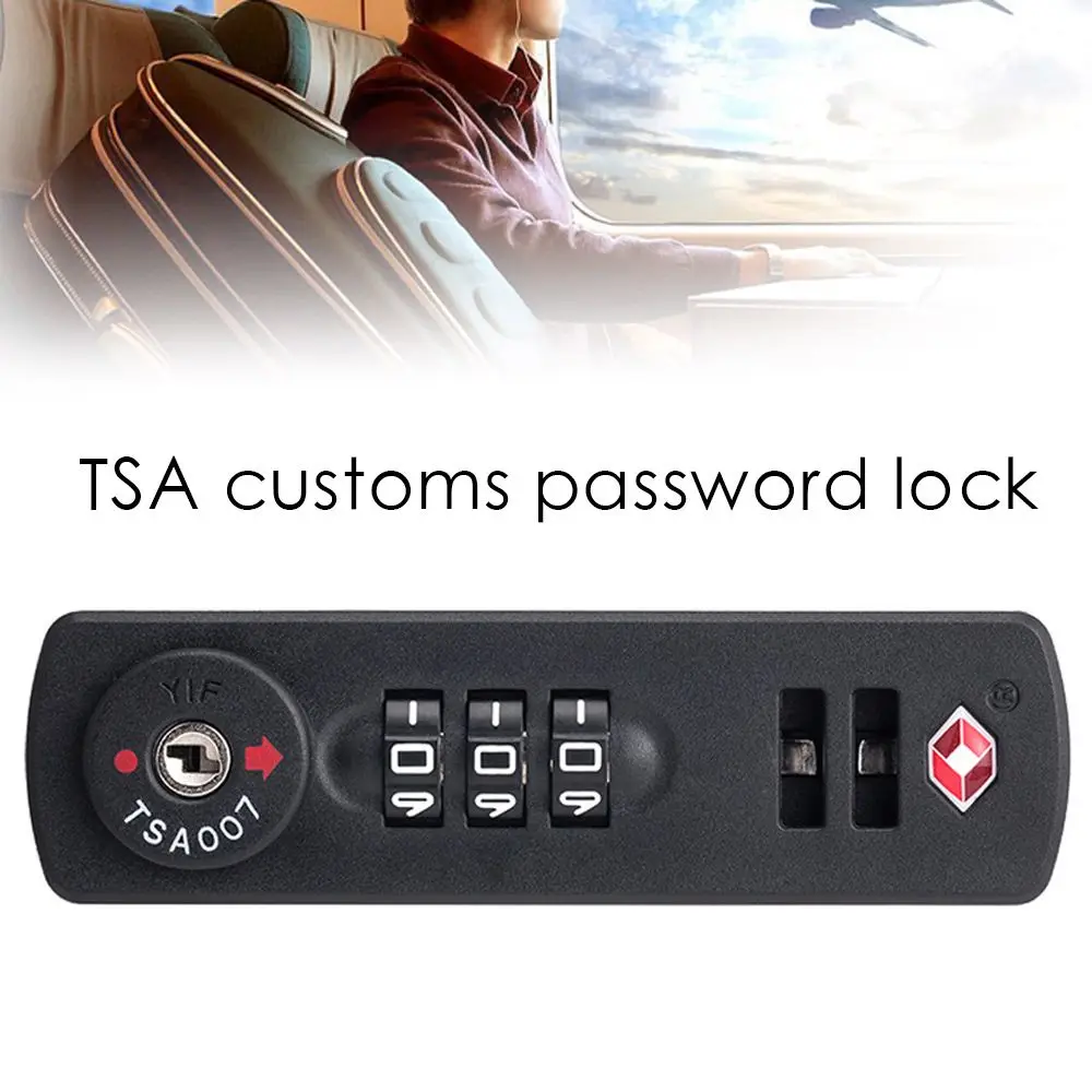 High Security Anti-Theft 3-digit Combination Lock TSA21123 Multi-purpose Customs Password Lock For Luggage Suitcase Code Padlock