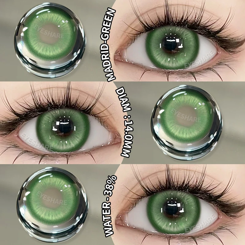 EYESHARE Halloween Cosplay Color Contact Lenses 1pair Cute Blue Contacts Anime Red Lenses Beautiful Pupils Green Eye Lens