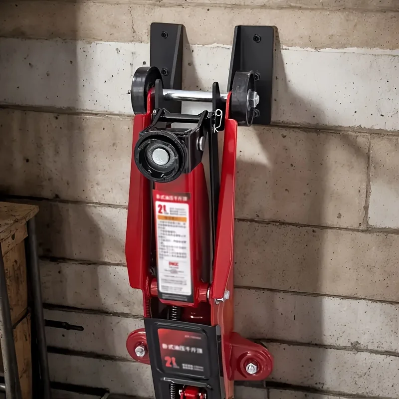 2 Peças Suporte de Parede para Macacos Hidráulicos de Carro, Organizador de Armazenamento de Parede para Macacos de Chão, Suportes de Montagem