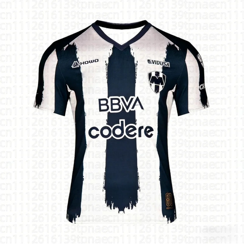 Summer Mexico New Football Home Jersey Rayados Monterrey Quick-dry Soccer T-Shirt Men's Sports Training Jerseys Family Kids Tees
