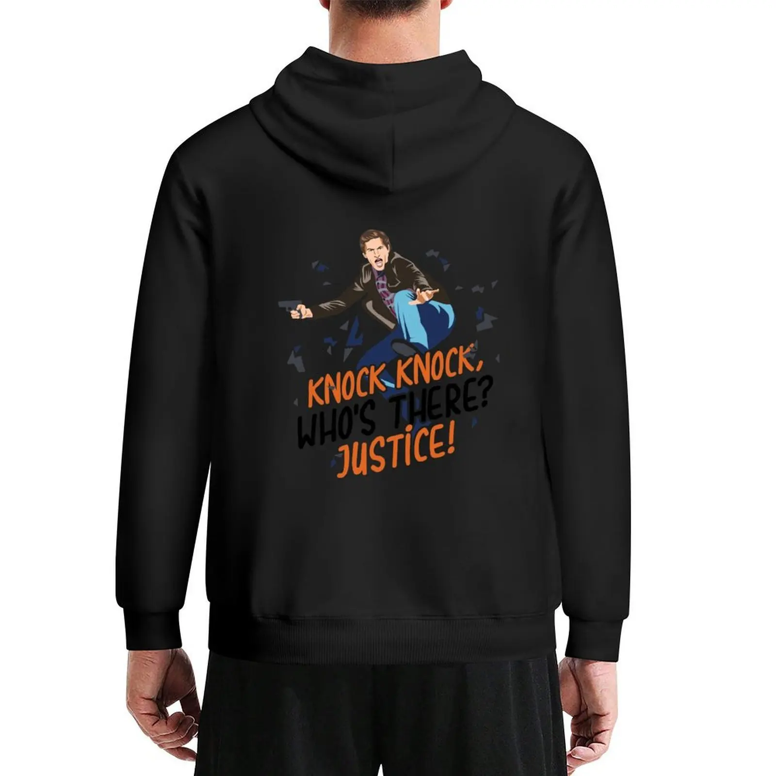 

Knock Knock Who's There Justice! Hoodie korean clothes japanese style autumn jacket men autumn clothes oversized hoodie