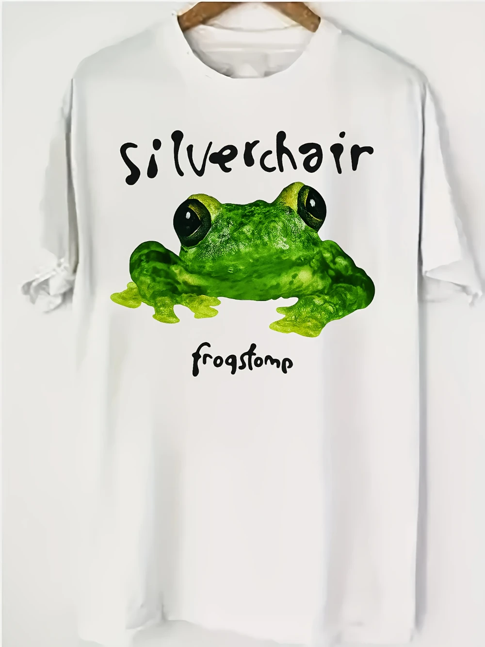 Silver Chairs 1995 Frog Stomp Tour T-shirt, Retro 90s Concert Style, Men's Multifunctional Travel Fashion T-shirt   men clothing