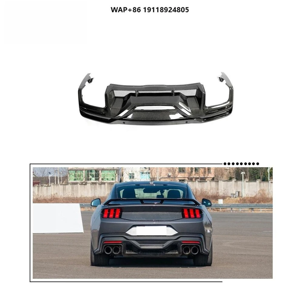 

For 2024 Mustang Dark Horse Carbon Fiber Rear Bumper Diffuser