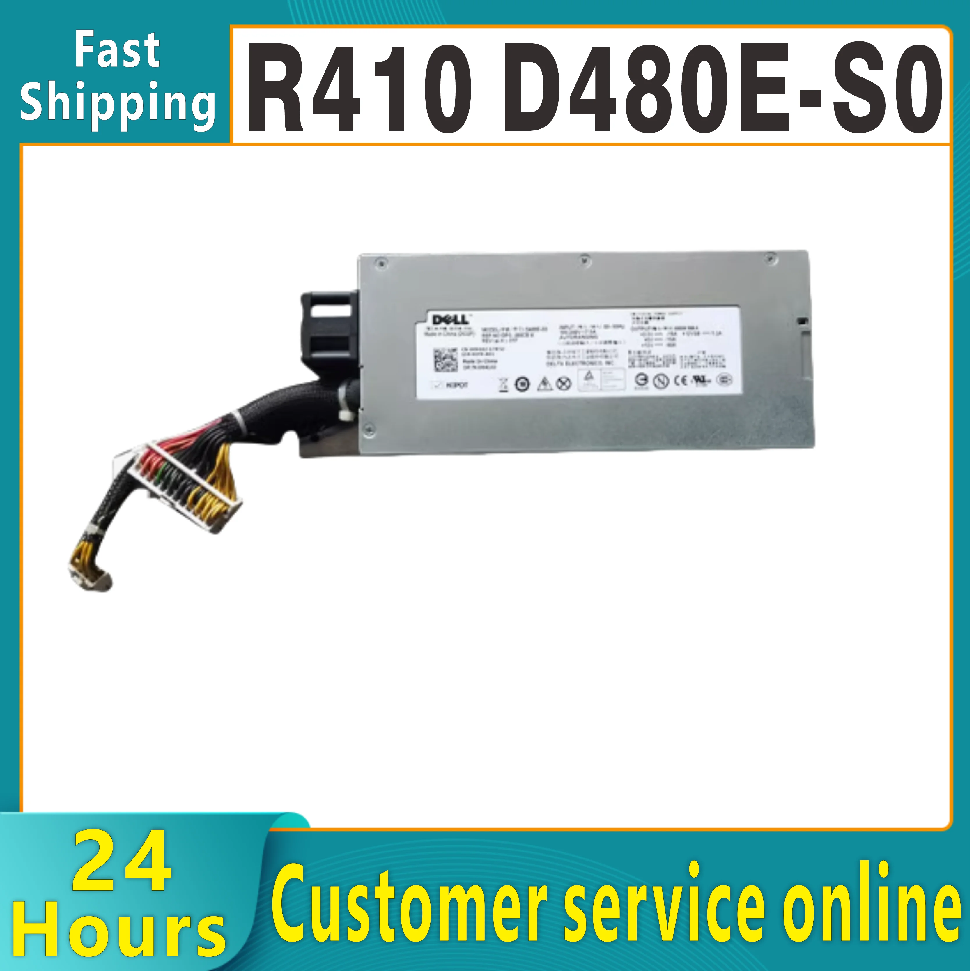 Server power supply R410 D480E-S0 L480E-S0 0H411J PS-4481-1D-LF DPS-480CB A 100% tested