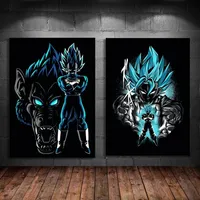Poster and Painting Dragon Ball Goku Birthday Gifts Wall Art Modern Living Room Decoration Paintings Modular Prints Kid Action