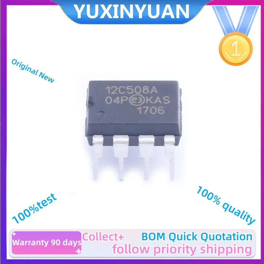 5PCS And New Original  PIC12C508A-04/P DIP8 IC YUXINYUAN IN STOCK 100%Test