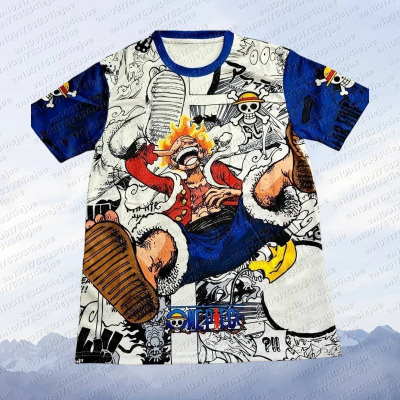 2026 One Piece Luffy Fußballtrikot T-Shirt Kinder-Fußballtrikot Spezialtrikot Herren/Damen Schnelltrocknend Atmungsaktives Sweatshirt