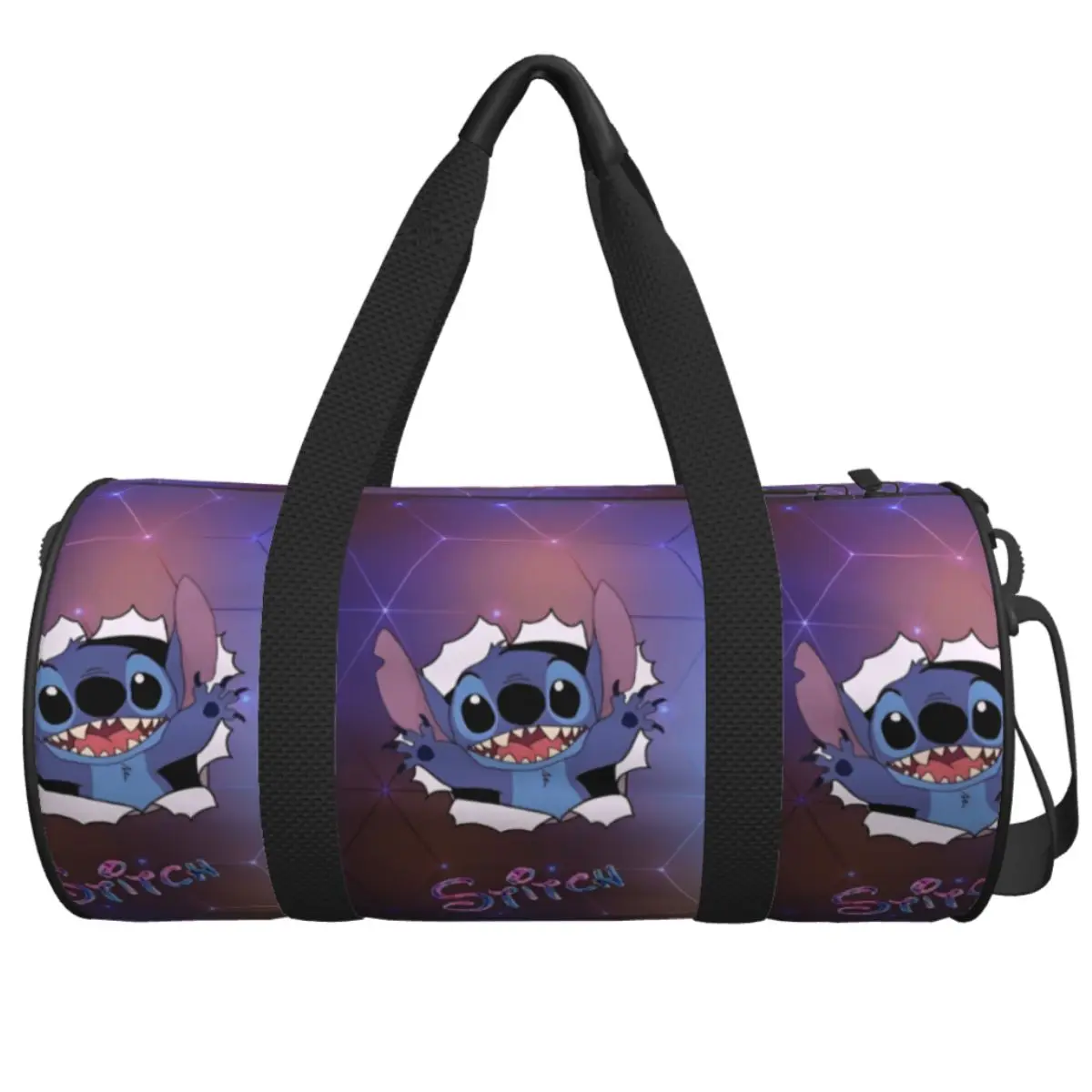 

Stitch Angel Sport Bags Cute Cartoon with Shoes Gym Bag Waterproof Men's Design Handbag Swimming Cute Fitness Bag
