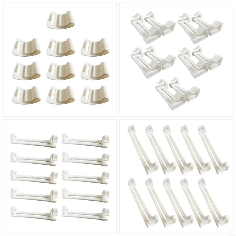

F19F Set of 10pcs Baby Bath Clips Easy Installation and Removal Fit Different Size
