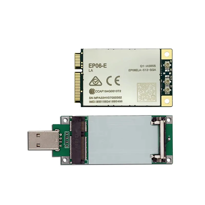 Mini PICE To USB Adpater With EP06-E LTE Advanced Cat6 Module Industrial 4G Router Openwrt Mikrotik Gateway Tablet PC