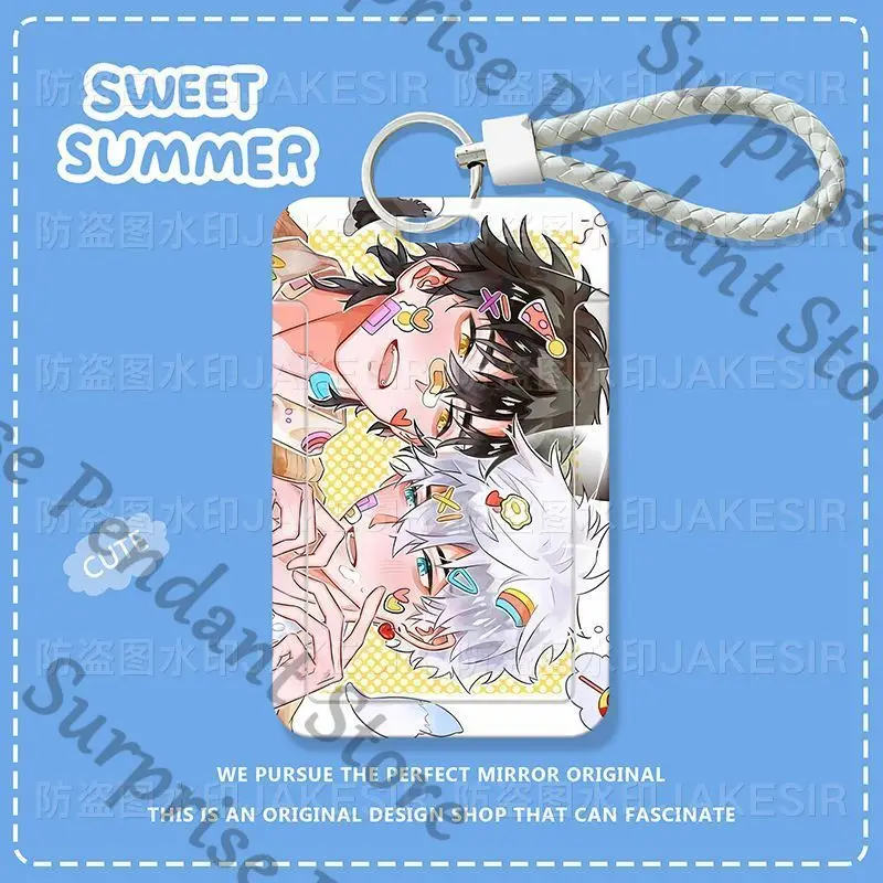 لينك انقر أنيمي ambitus انزلاق غطاء بطاقة الأكمام بطاقة الهوية الغطاء الواقي تخزين بطاقة الحرم الجامعي مستوى المظهر العالي