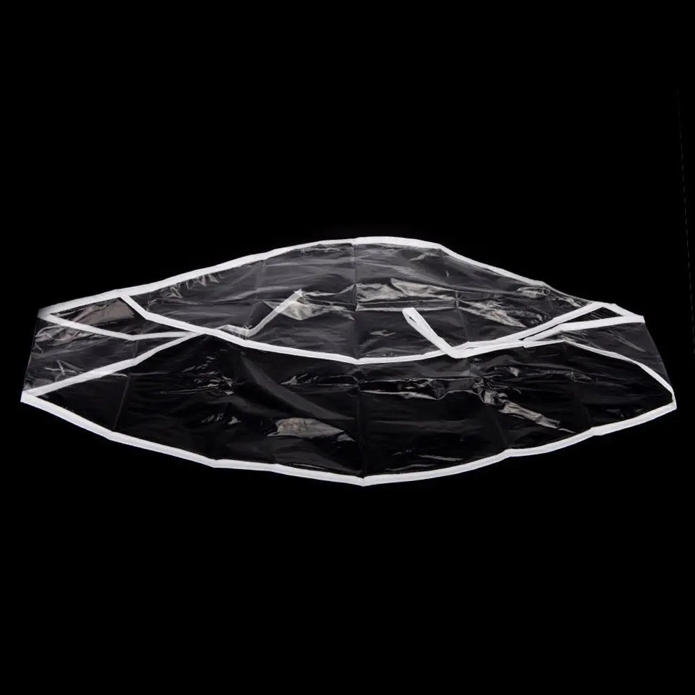 

Reusable Waterproof Plastic Rain Wind Hat Transparent Hair Bonnet Cap Hood