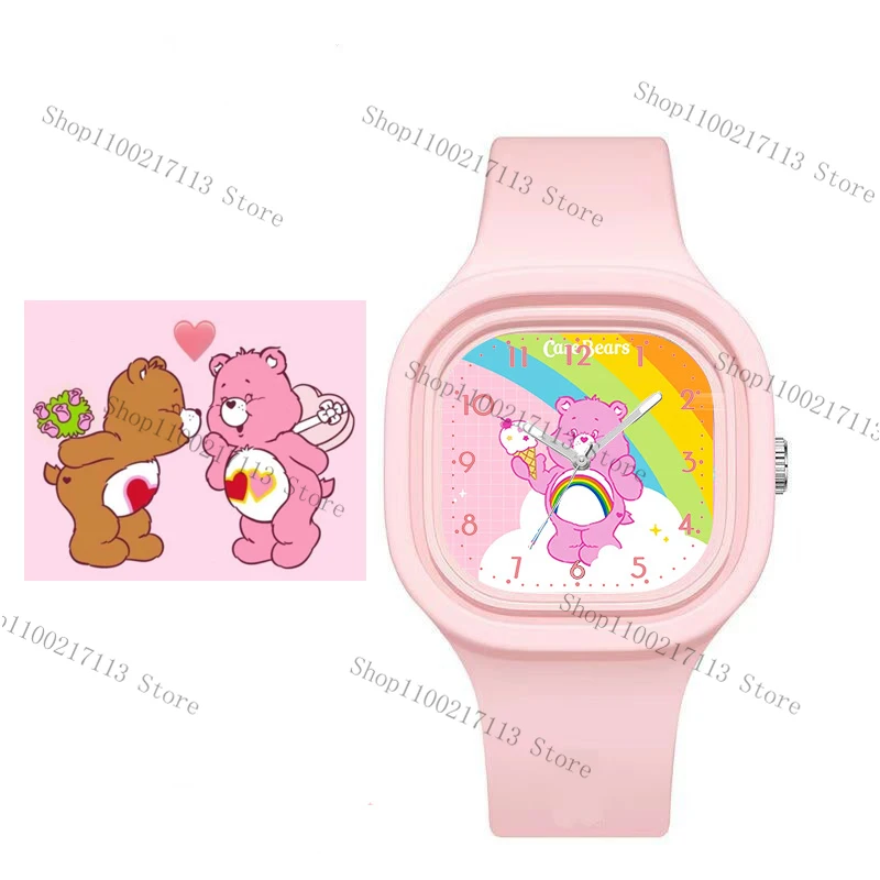 New Rainbow bear children\'s watches cartoon cute Bear silicone Digital electronic sports watch boys girls kids birthday gifts