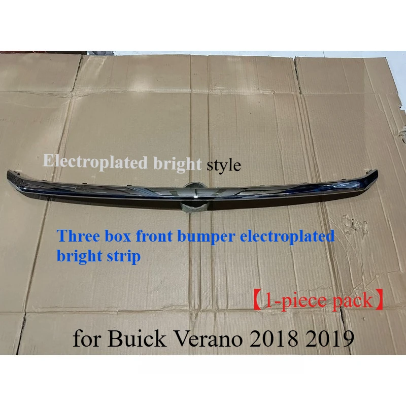 لسيارة بويك فيرانو 2018 2019 ثلاثة صناديق المصد الأمامي شريط لامع/المصد الأمامي مطلي شريط أسود مضاد للتصادم
