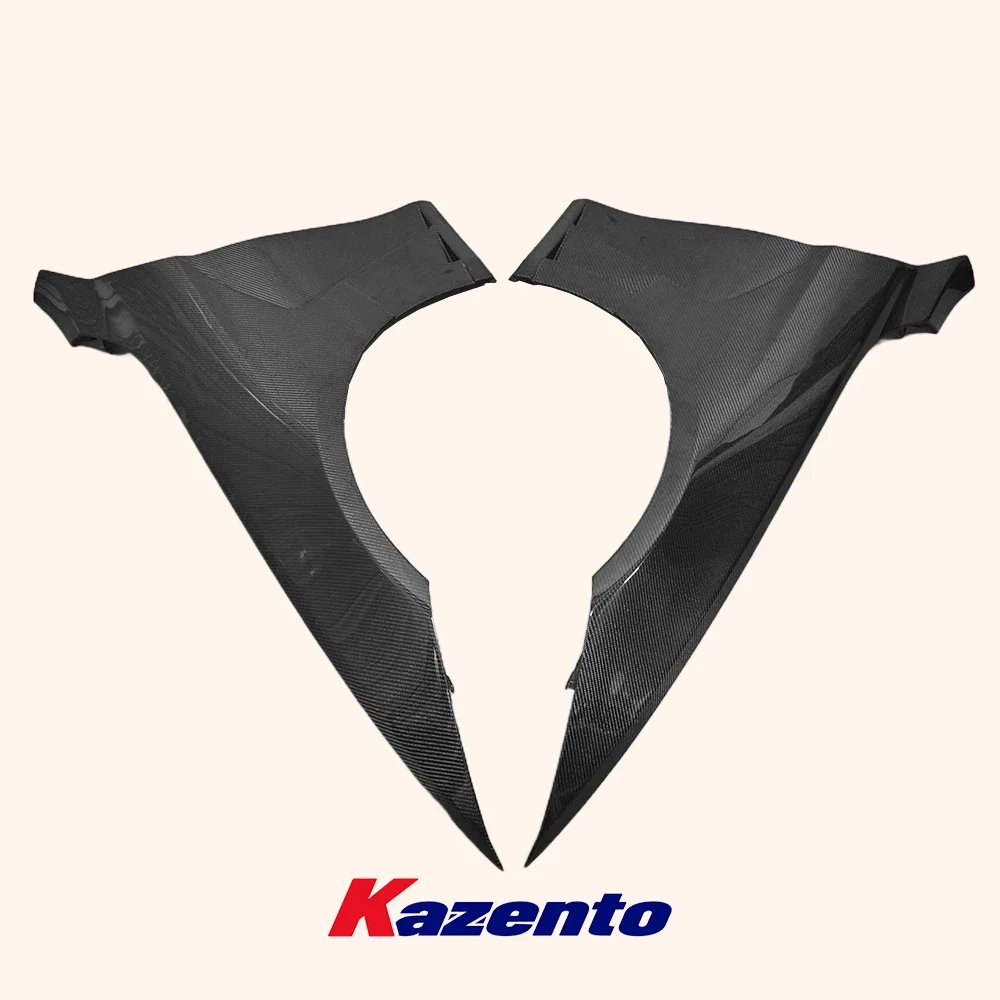 For BMW 13-20 4 Series F32 F33 F36 Car Body Kit Carbon Fiber KZ Style Front Vented Cooling Fender Pair