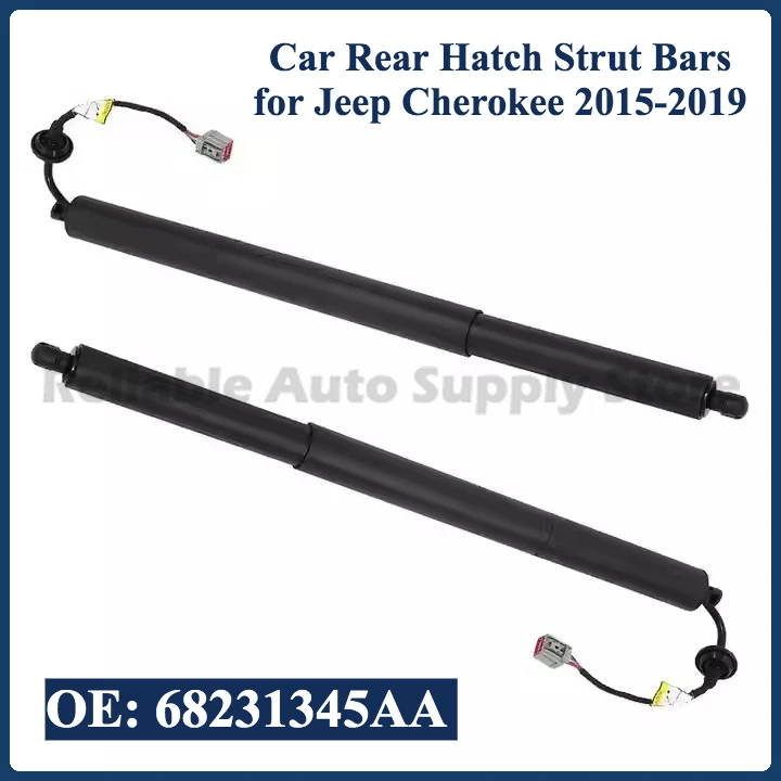 1 Pair of Car Rear Hatch Strut Bars for Jeep Cherokee 2015-2019 Electric Tailgate Support Rod OE 68231345AA