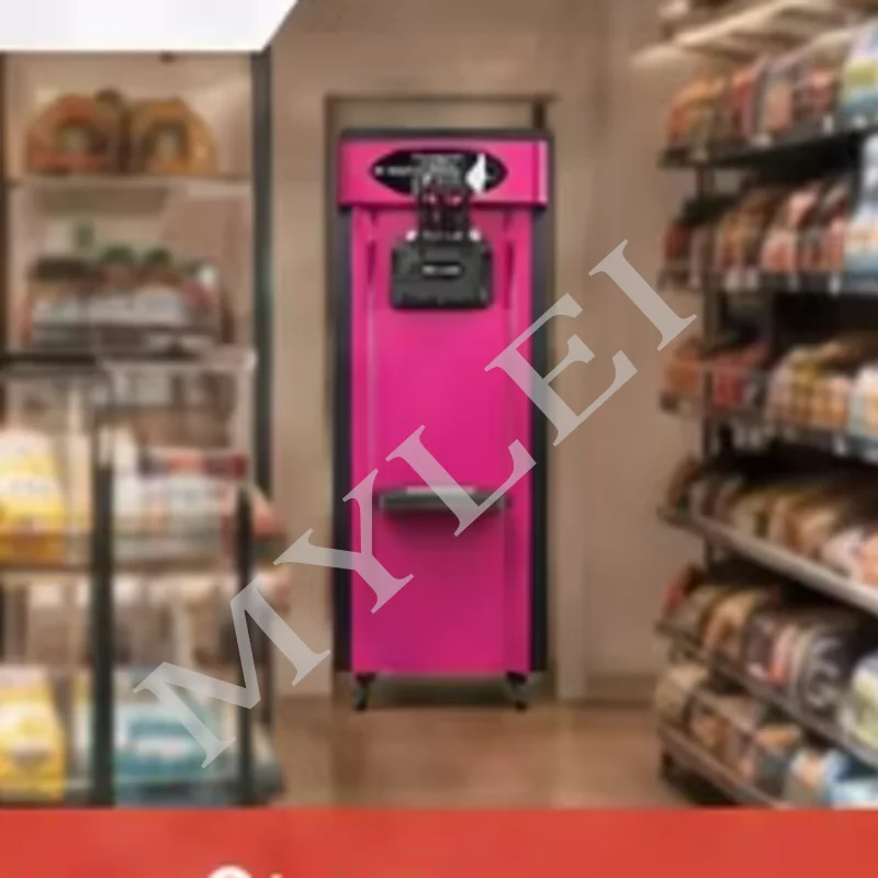 Fully Automatic Commercial Ice Cream Machine for Sale Three Flavored Fruit Soft Ice Cream