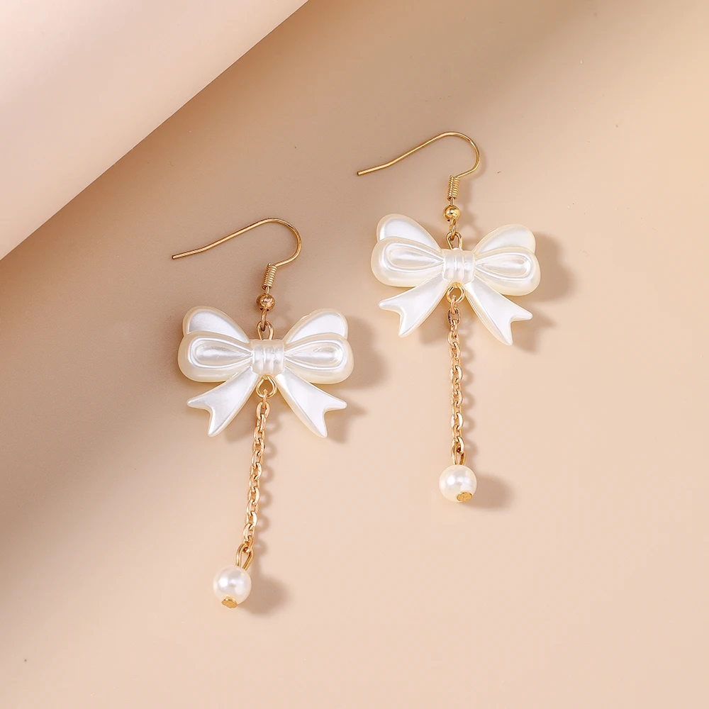 Aihua Koreanische Harz-Ohrringe mit Schleife und Erdbeere für Frauen und Kinder, Simulierte Frucht-Hängeohrringe, Geburtstags-Schmuck-Accessoires – Detail 12