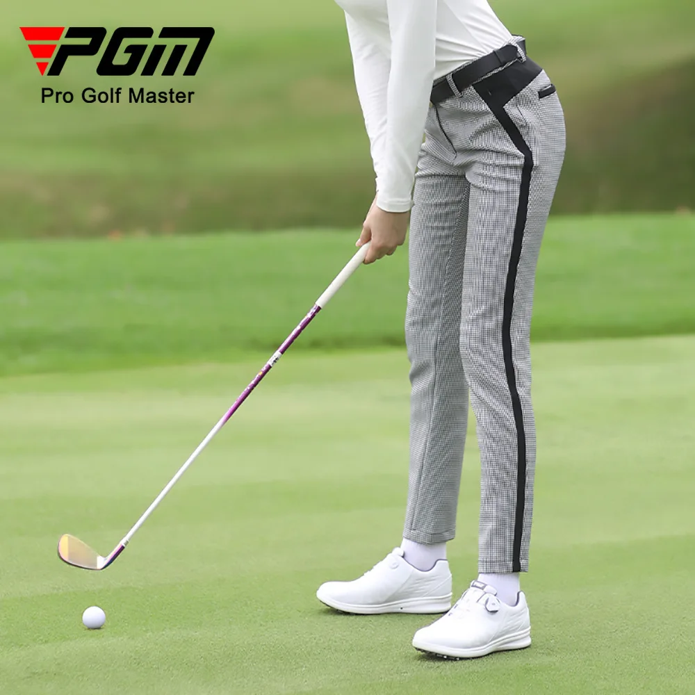 

PGM Autumn/Winter Golf Apparel Women's Thousand Bird Checker Pants Sports Pants Personalized Printed Women's Pants