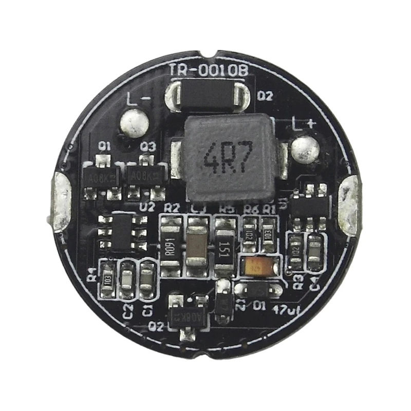 TR-00108 24mm 2A 2-cell 6V - 8.4V Buck Driver Board Flashlight DIY LED Circuit Board