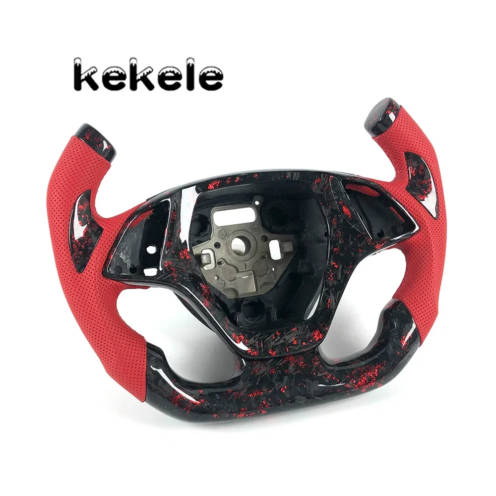 F1 Style High Quality for Chevrolet C7 Red Forged Steering Wheel Fit Corvette C6 C8 Cruze ZL1 SS 2SS 2016-2023 Can Be Customized