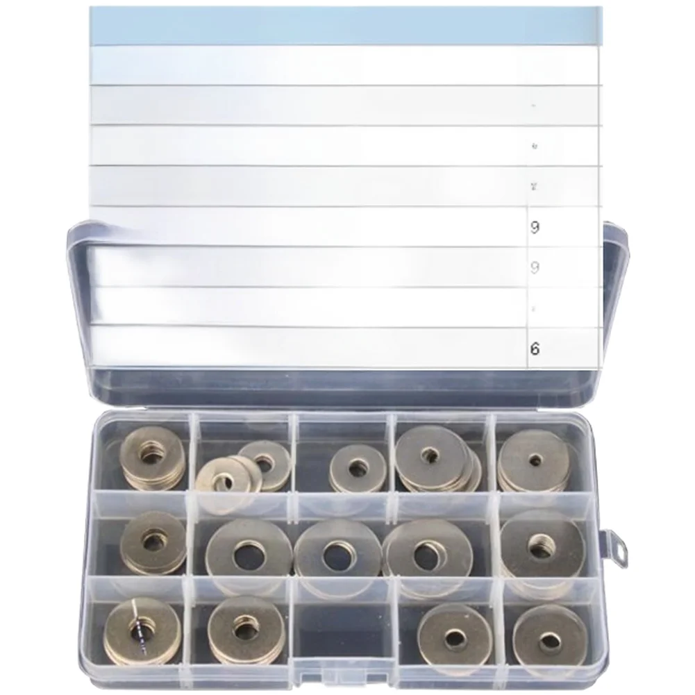 75PCS Multi-size Stainless Steel Large Size Oversize Big Wider Flat Washer Plain Gasket Kit Hardware Accessories Replacement ﻿