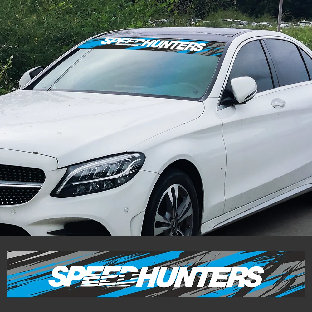 SPEED HUNTERS ظلة ملصق بارد الزجاج الأمامي والخلفي نافذة الشارات اكسسوارات السيارات مقاوم للماء واقية من الشمس الفينيل ديكور