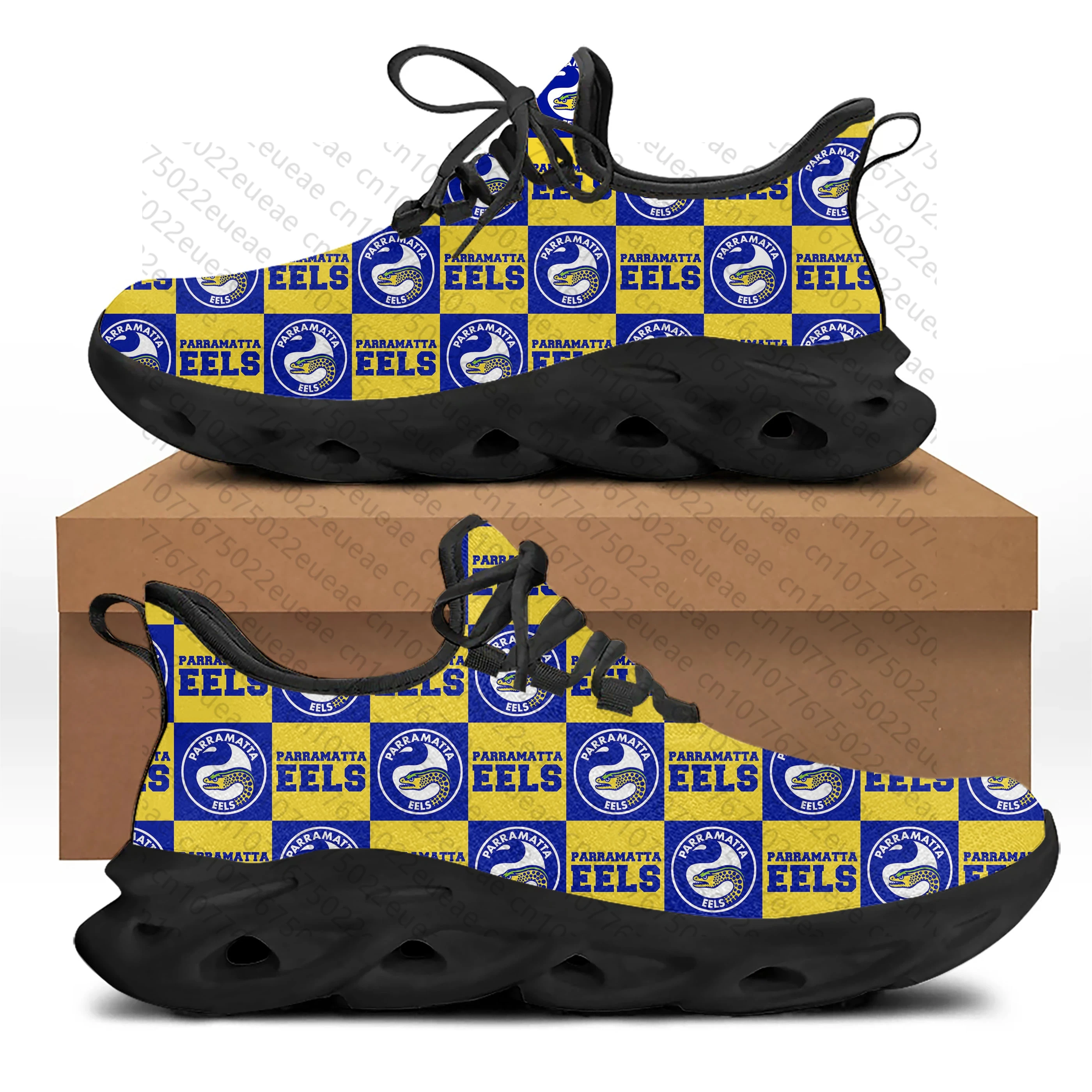 Parramatta Eels Australian Rugby Flats Sneakers Mens Womens Sports Running Shoes High Quality DIY Sneaker customization Shoe