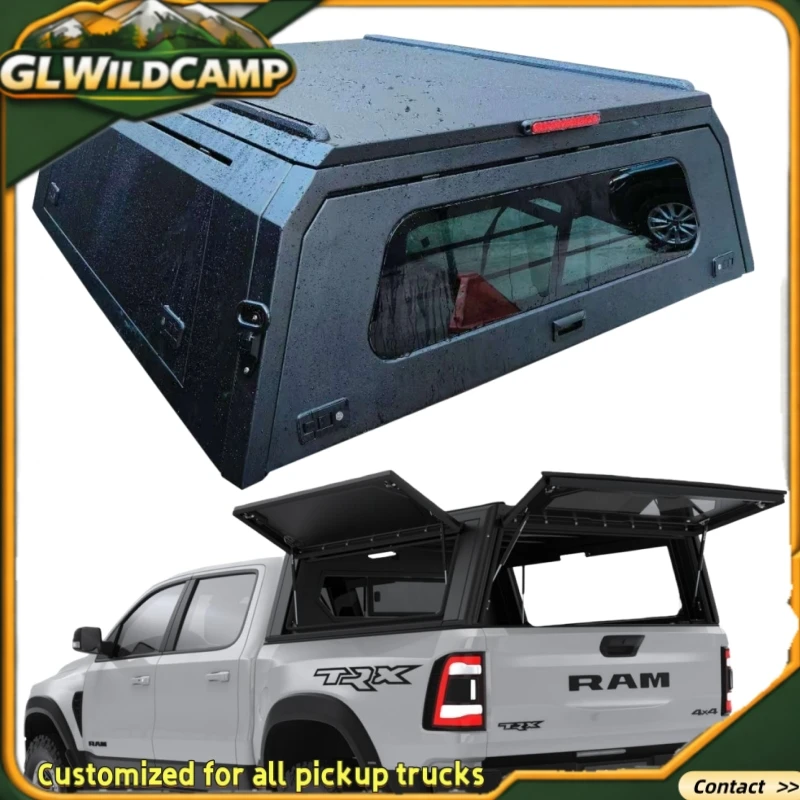 For Pickup 5.5ft 5.7ft Bed Cap Hard Camper Topper Truck Canopy for Dodge Ram 1500 2500 Classic Big Horn 2021 2022 2023