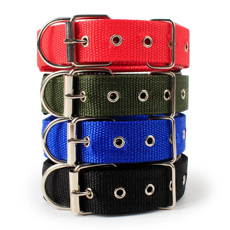 Nylon Dog Collars Adjustable Pet Neck Strap for Small Medium Large Dogs Cat Neckband Foam Padded Dog Collar Dog Accessories