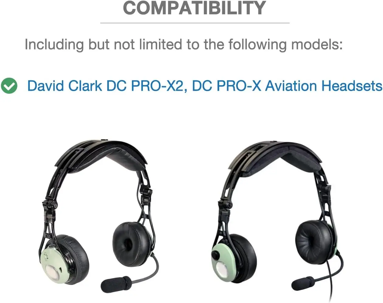 Earpads & Storage Case for David Clark DC PRO-X2, DC PRO-X Aviation Headsets Memory Foam & Cooling Gel Ear Pads Cushions Earmuff