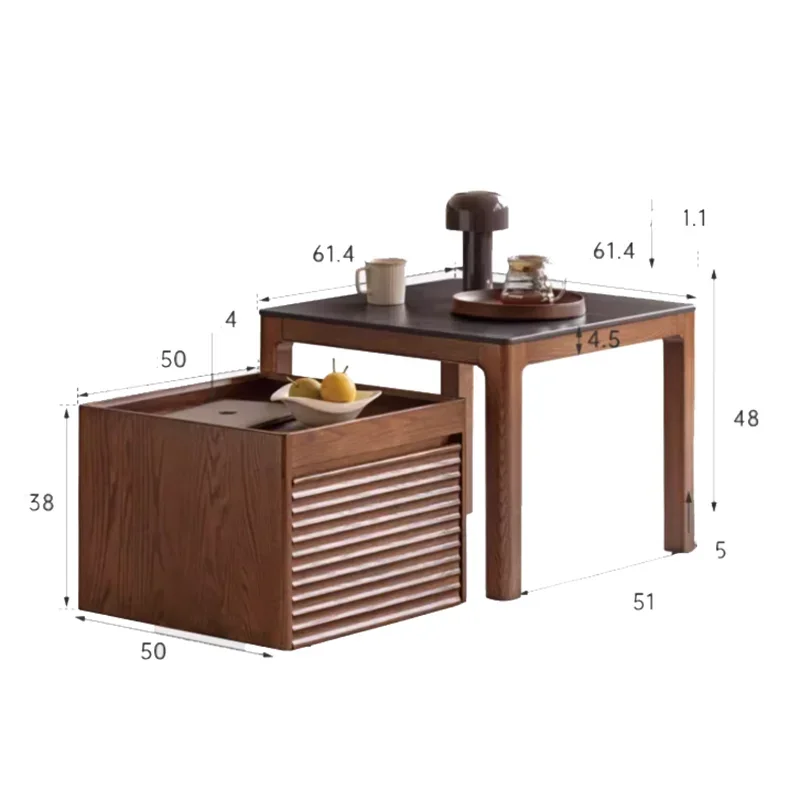 Glam Hidden Storage Coffee Table With Storage Cool Neutral Tea Coffee Table Modern Living Room Table De Salon Luxury Furniture